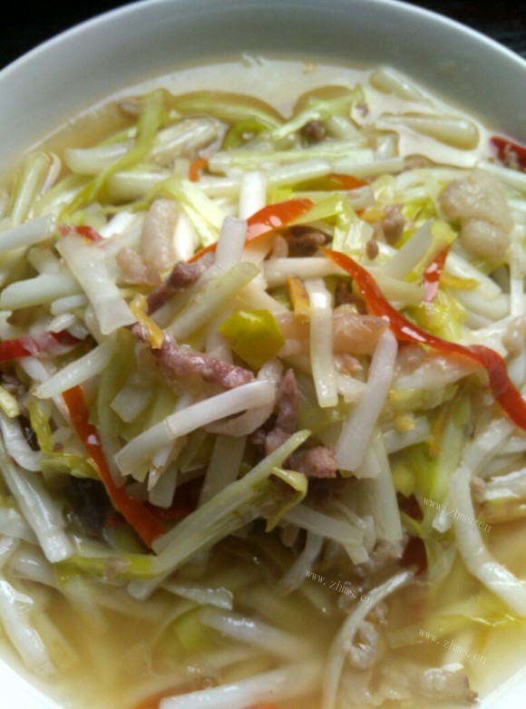 好吃的韭黄肉丝