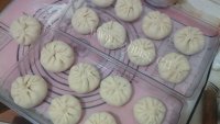 自制卷心菜酱肉包子做法图解11)