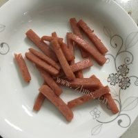 家常菜包菜炒肉丝做法图解3)