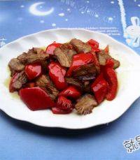 家常菜甜椒炒肉片