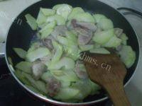 佛手瓜炒肉片自制