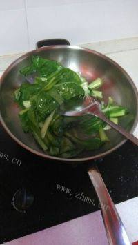 家常菜香菇炒青菜做法图解2)
