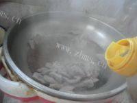 我的莲藕炒肉做法图解4)