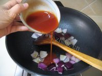 泰式菠萝虾球做法图解8)