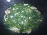 好吃的青菜豆腐羹做法图解5)
