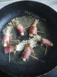 家常菜金针菇培根卷