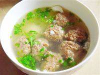 自制牛肉丸子汤