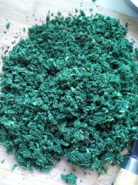 美味的麦蒿大包子做法图解4)