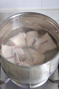 营养晚餐猪蹄炖黄豆做法图解6)