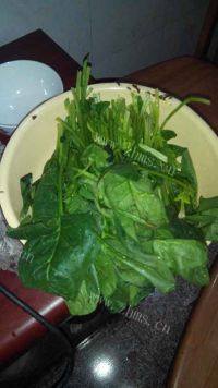 家常菜菠菜拌粉条做法图解1)