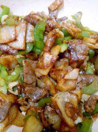 家常菜过油肉土豆片