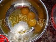香甜芒果可可戚风做法图解1)