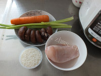 美味的香菇鸡肉粥做法图解1)