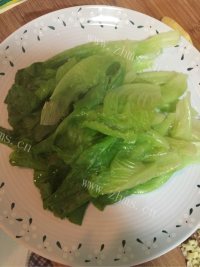家常菜白灼生菜做法图解6)