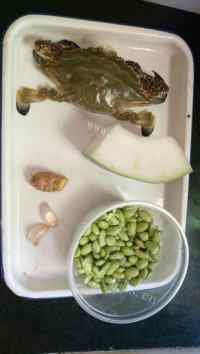 美味的冬瓜毛豆螃蟹汤做法图解1)
