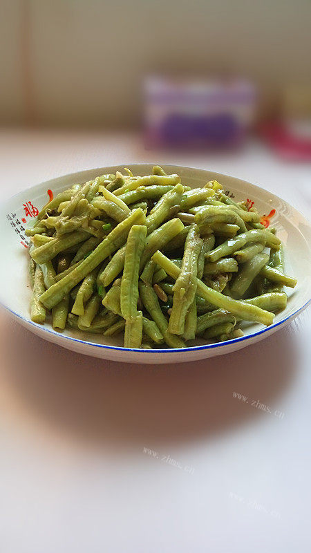 唇齿留香的清炒豇豆