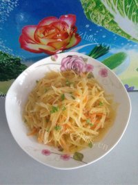 色味俱佳的素炒土豆丝做法图解8)