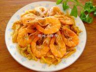 家常菜大虾烧白菜