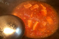 热腾腾的番茄豆腐做法图解8)