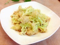 家常菜清炒花菜