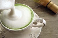 DIY抹茶拿铁做法图解5)