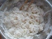 美味的小白菜疙瘩汤做法图解3)
