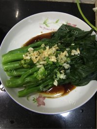 美味的白灼芥蓝菜做法图解6)
