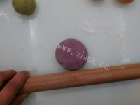 自制菊花馒头做法图解7)