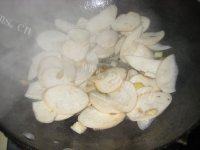 家常菜杏鲍菇炒青菜做法图解6)