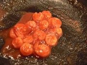 果味虾球苹果环做法图解3)