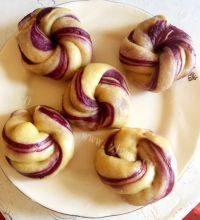 自制紫薯馒头卷