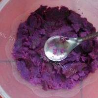 紫薯糯米饼的做法图解二
