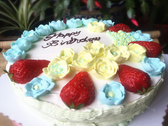 美味营养的生日蛋糕