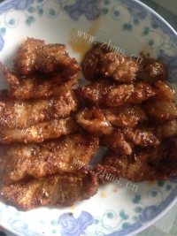 美味的生菜包肉做法图解4)