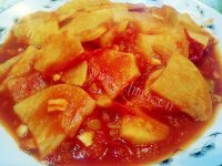 家常菜西红柿土豆片