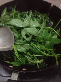家常菜炒地瓜叶做法图解3)