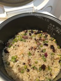 可口的麦豆饭做法图解5)