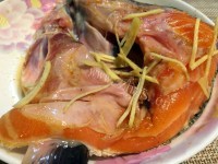家常香煎三文鱼头做法图解4)