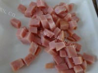好吃的咖哩火腿炒饭做法图解3)