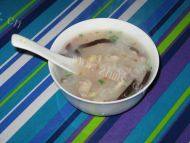 家庭版香菇鸡肉粥做法图解7)