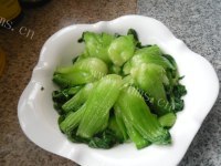 家常菜白灼油菜做法图解7)