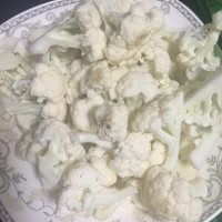 质嫩爽口的花菜炒肉做法图解1)