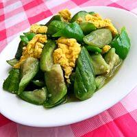 家常菜丝瓜炒鸡蛋