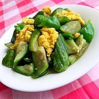 家常菜丝瓜炒鸡蛋