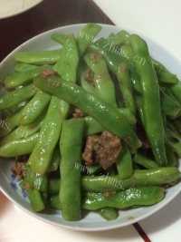 家常菜炒四季豆