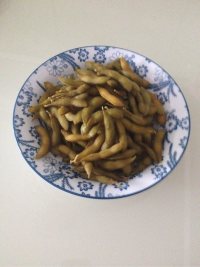 下酒菜盐水煮毛豆