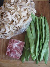 味道不错的扁豆焖面做法图解1)