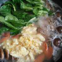 美味的香菇小白菜热汤面的做法图解八