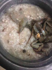 虾蟹粥（电饭锅版）做法图解4)