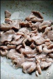 甜软的花菜炒肉片做法图解8)